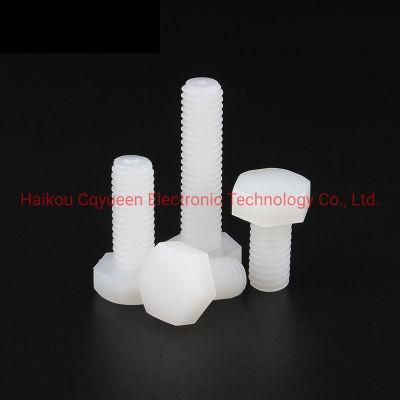 White Nylon Outer Hexagon Bolt GB Standard
