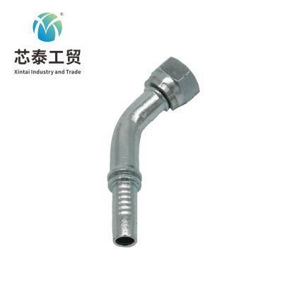 Rubber Hose Fitting 45 Degree Elbow Fitting 20141-T Metric Female Hose Fitting OEM Supplier