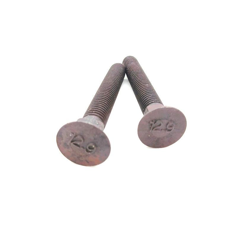 Black Oxide Gr5 Gr8 Steel Short Neck Carriage Bolt