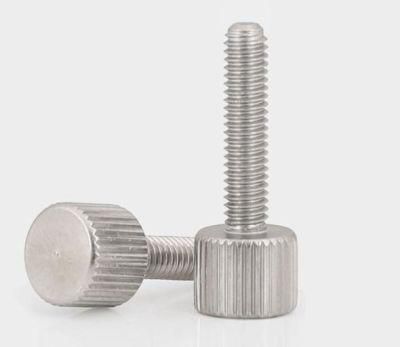 M2 M2.5 M3 M4 M5*5/6/8/10/12/15 Stainless Steel Plated Knurling Flat Head Knurled Thumb Screw Hand Tighten Screws