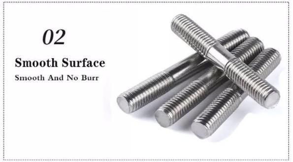 High Quality Customized Stainless Steel Double End Bolt Double Thread Screws Stud Bolts