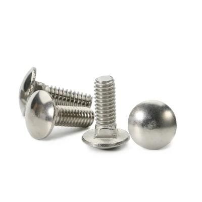 Fastener Manufacturers M8 Stainless Steel Half Round Head Carriage Bolt with Full Thread