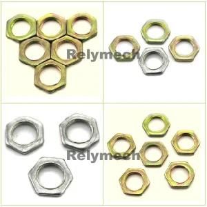 Zinc/Nickel Plated Hex Thin Nut