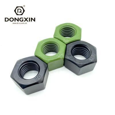DIN934 Fastener Nuts Spot Supply Durable High Quality Heavy Fit Closely High Structural 2h Nut