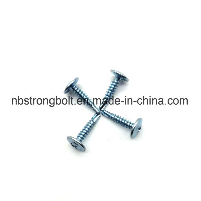 C1022 Phil Drive Modify Truss Head Self Drilling Screw with Bsd#2 Drill Zinc Plated #8X1/2"