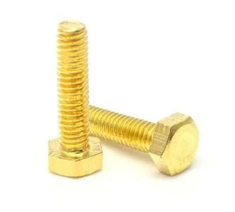 Custom Brass 16mm Hexagon Head Machine Screw M4 Hex Allen Bolt