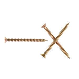 Yellow Zinc Plated Philips Head Chipboard Screw
