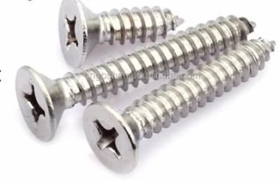 M6-M8 High Quality Stainless Steel 304 316 Cross Countersunk Head Wood Screw