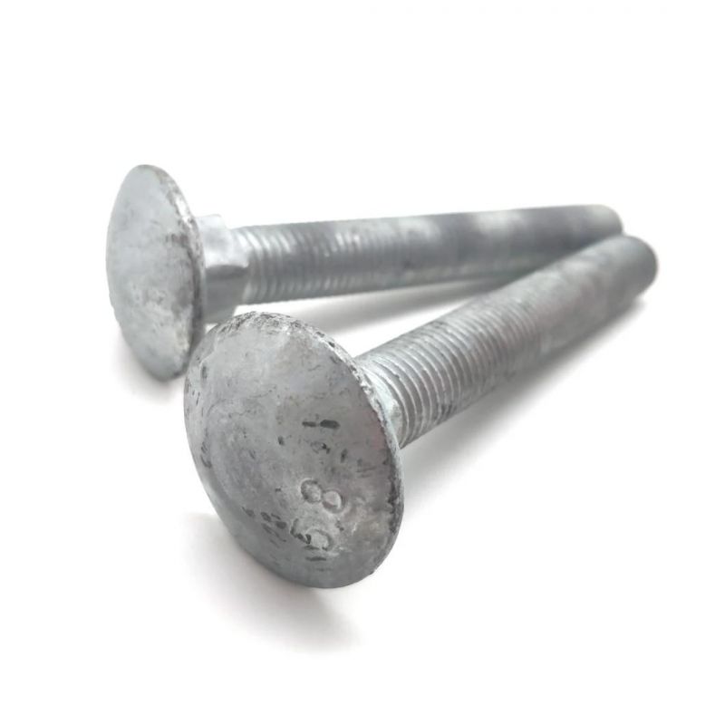 Cup Head Square Neck Bolts, Zinc Plated Carriage Bolt
