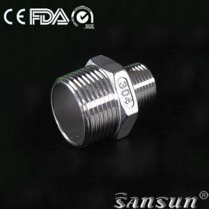 Hygienic Sanitary Stainless Steel Welding Reducer Hexagon Nipple Male Pipe Fitting