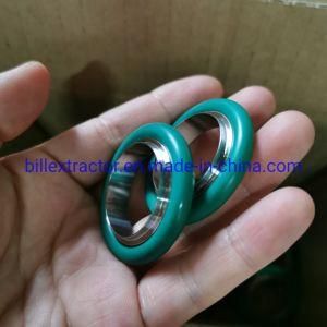 Stainless Steel Vacuum Center Ring with Green Viton Gasket