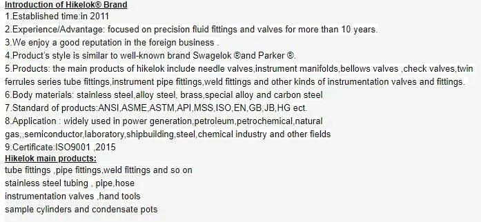 316 Stainless Steel Pipe Plug/ Tube Adapters Fusible Fittings