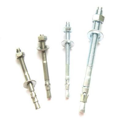 Zinc Plated Carbon Steel Wedge Anchor Bolts Grade 8.8