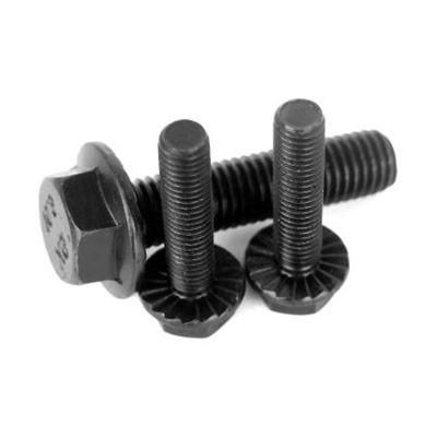 China Factory OEM DIN6921 Black Oxide Steel Hex Flange Bolt