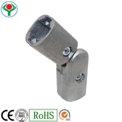 Industrial Flow Rack Workstation Aluminum Pipe Fitting Aluminiun Connector Quick Couplings for Pipe Joint System