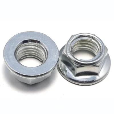 Custom Made Stainless Steel 304 All Metal Hexagon Flange Self Locking Nut GB6187 Flange Nut