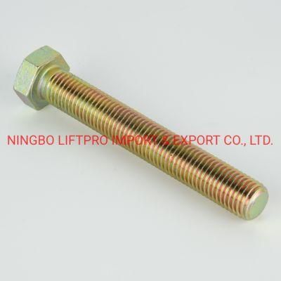 High Strength Yellow Zinc Plated Metric Heavy Hexagon Bolt and Nut Hex Head Bolt Nut and Bolt Stainless Steel Bolt
