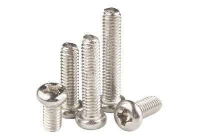 Iron Nickel Plated Crossround Head Screw Pan Head Bolt Yuan Head Machine Screw Electronic Screw M2 / M2 5/M3m4