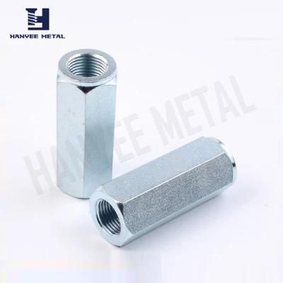 Zinc Plated Frosted Hex Coupler Nut