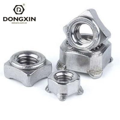 DIN928 Galvanized Square Welding Nuts ISO13680 Carbon Steel Weld Nut