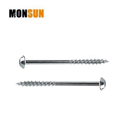 Zinc Plated Flange Washer Head Tx-Star /Square Recess Partial Thread Construction Screw/Self Tapping Wood Screw