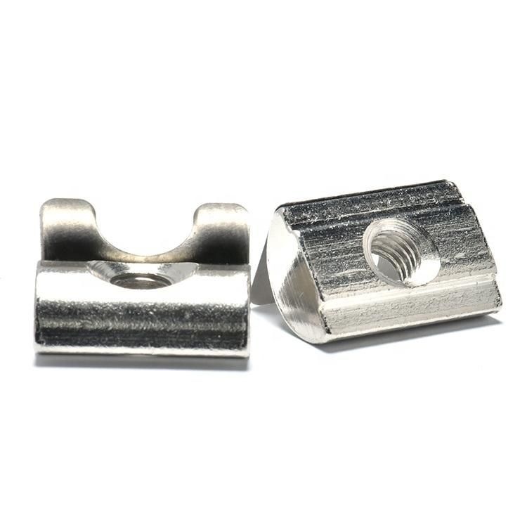 Stainless Steel / Nickel / Zinc Plated M4 M5 M6 M8 T Type Sliding Nut for 20 30 40 45 Aluminum Extruded Sections