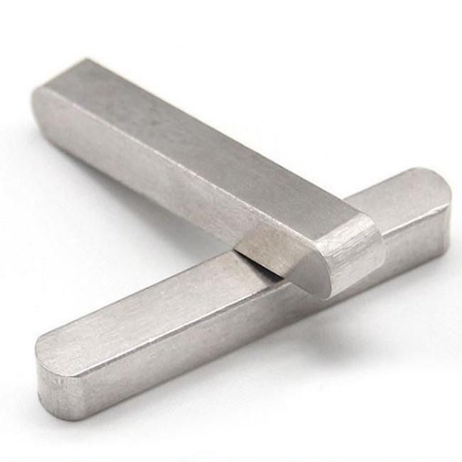 DIN6885A Stainless Steel Parallel Keys DIN 6885 Shaft Keys Round Ended Key