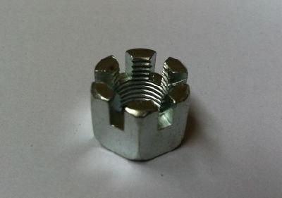 Titanium Fastener DIN935 Hexagon Slotted Nuts Notch Nut
