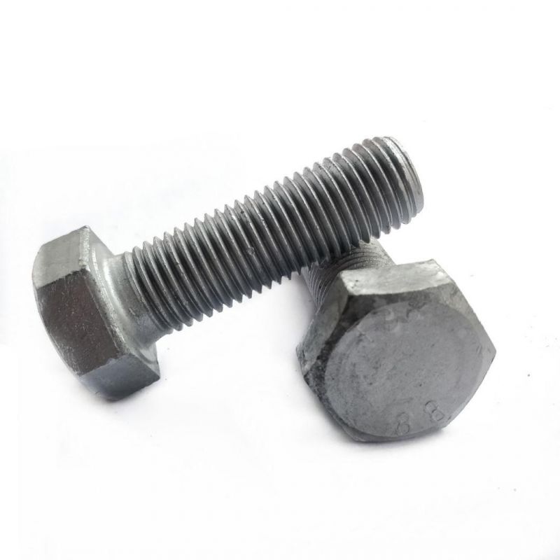 ASME B18.2.1 Hex Head Bolt Hex Cap Screw Full Thread Carbon Steel HDG Hot DIP Galvanized