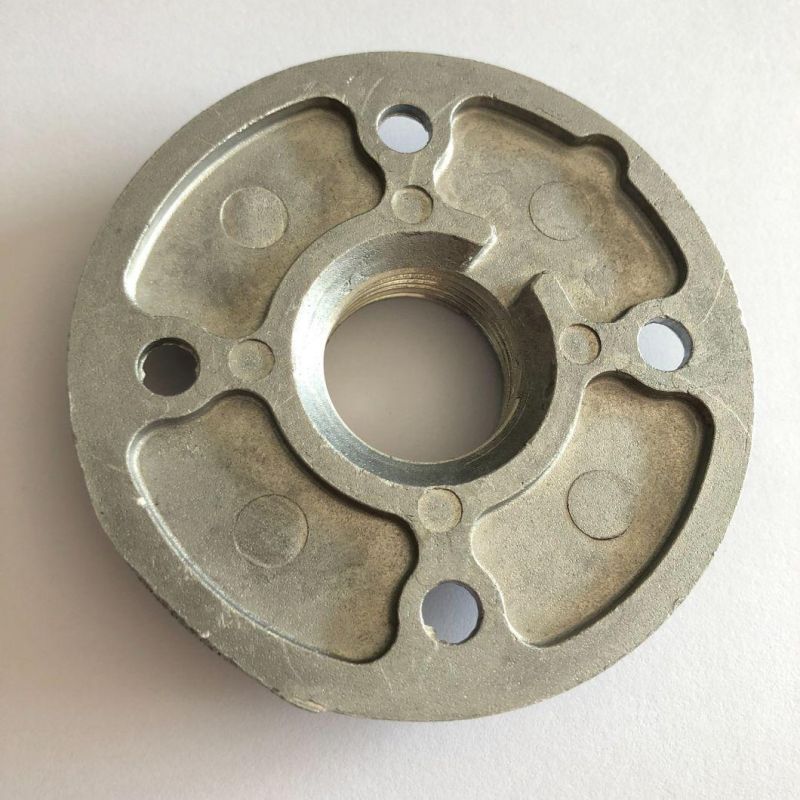 4 Holes 1/2" Silver Color Aluminum Alloy Floor Flange for Pipe Furniture