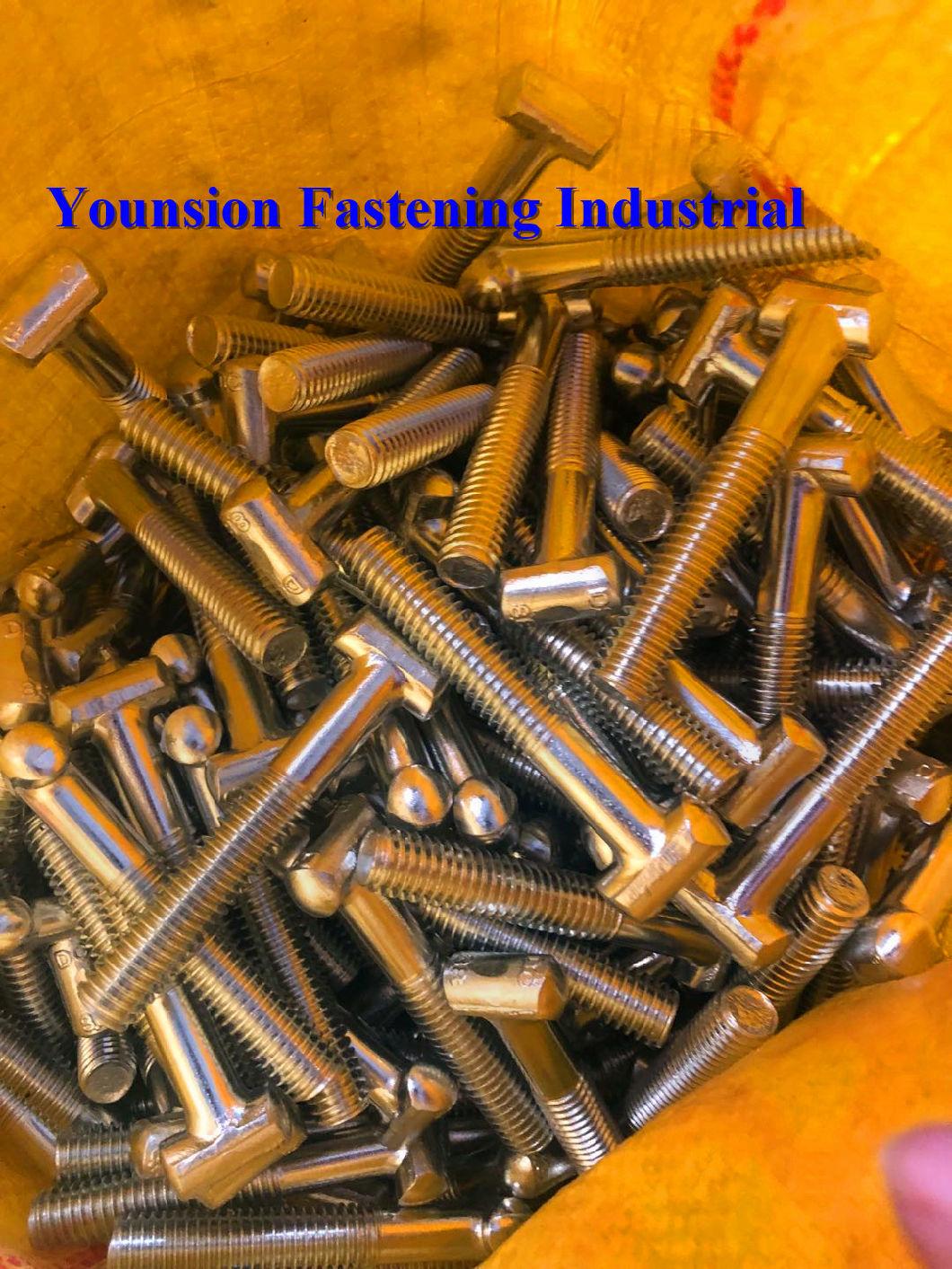 White or Yellow Zp T Head Bolt and Nut for Construction Clamp Usage