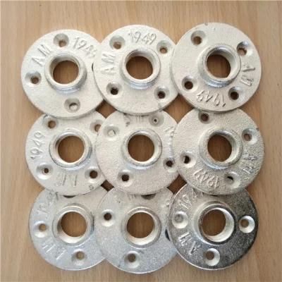 Pragmatic Hot Dipped Galvanized G I Malleable Cast Iron Pipe Fittings Floor Flange Used for Plumbing Clothes Hanger