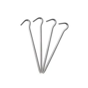 18cm Outdoor Galvanized Steel Camping Tent Pegs