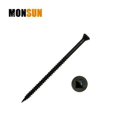 Black-Phosphate Finish Thread-Forming Trim/Small Head Square Drive Deck Screws
