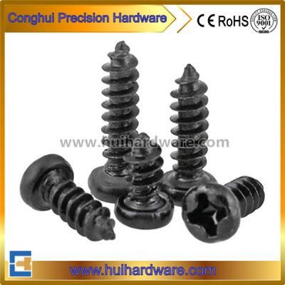 DIN Carbon Steel Black Cross Recessed Pan Head Self Tapping Screws /Phillip Tapping Screw/Pan Head Self Tapping Screw