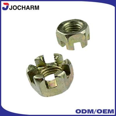 DIN935 Carbon Steel Zinc-Plated Trailer Axle Slotted Nut