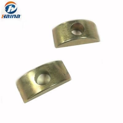 Stock Alloy Half Moon Shape Washer Plastic Furniture Washer Half Round Nut