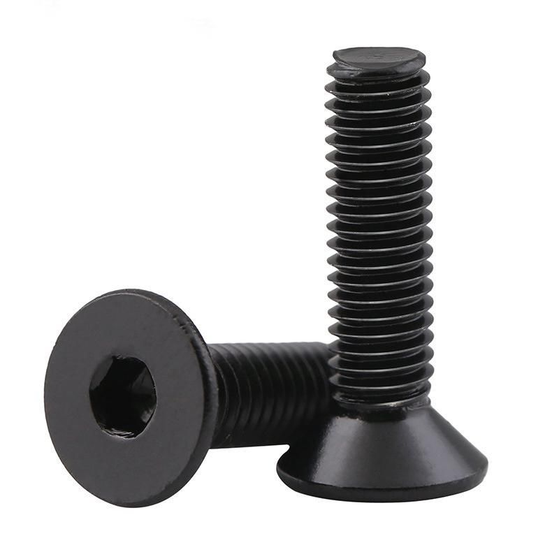 10.9 Hex Socket Flat Head Machine Screw with Black