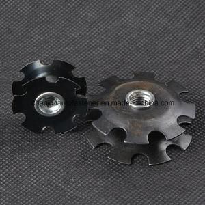Black Zinc Plated Carbon Steel Flower Star Nut (CZ030)