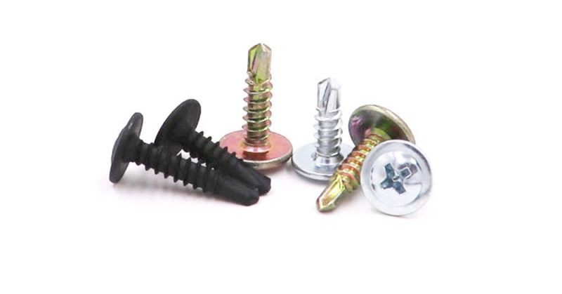 High Quality C1022 Blue Zinc Plated Phillips Recess Truss Flange Head Self Drilling Profile Connection Screw