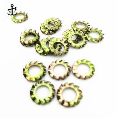Custom Brass Copper Bronze Zinc Plated External Tooth - Locking Washers