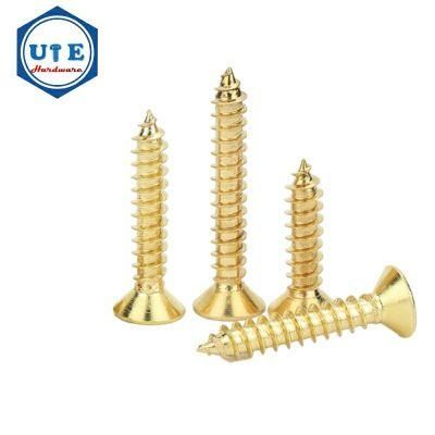 3.5X25 Brass Material Countersunk Self Tapping Screw DIN7982