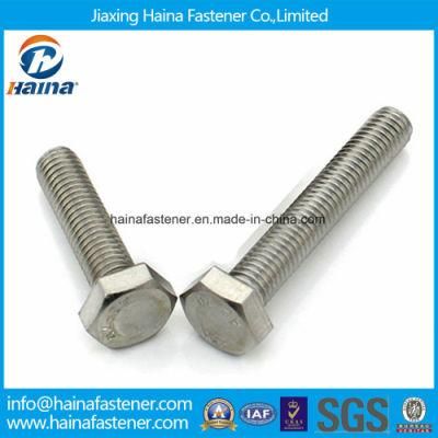 Stock DIN933 Full Threaded Stainless Steel Hexagon Bolt