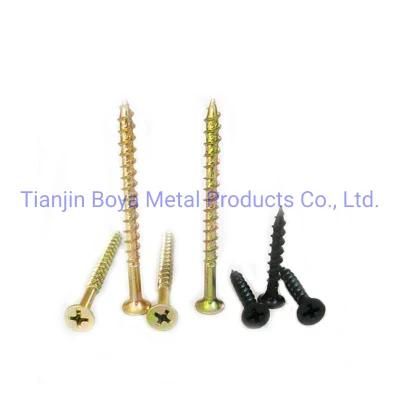 Factory Directly Supply Drywall Screw/Chipboard Screw Yellow Zinc Plated