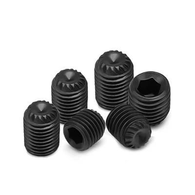 Alloy Steel 10.9 12.9 Class DIN 916K Hex Socket Knurled Cup Point Allen Set Screws