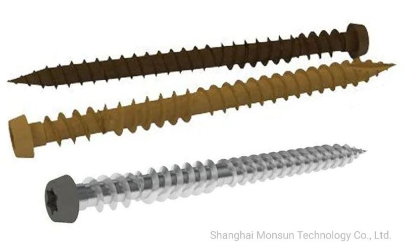 Square/Torx Drive Reverse Thread Regular Wood Point Type Composite Deck Screw