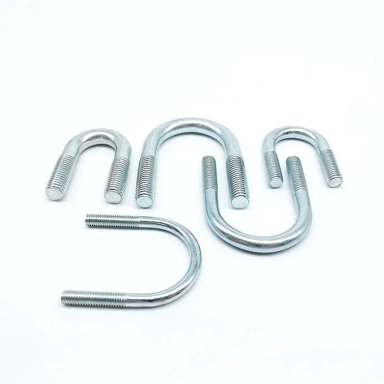 China Manufacturer M10 M12 M16 Carbon Stainless Steel HDG Square U Type Bolt Clamp