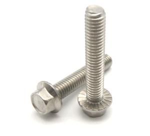 DIN933 Stainless Steel Hex Head Flanged Bolts M3-M56 with Customers&prime; Designs