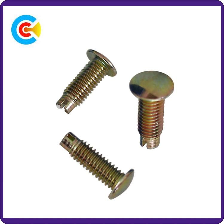 DIN/ANSI/BS/JIS Carbon-Steel/Stainless-Steel Hand Screw Word Non-Standard Rivet Pin Screw for Building/Railway/Bridge