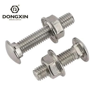 Customized Strengthened Cap Head Square Neck Bolts with Zinc Plated